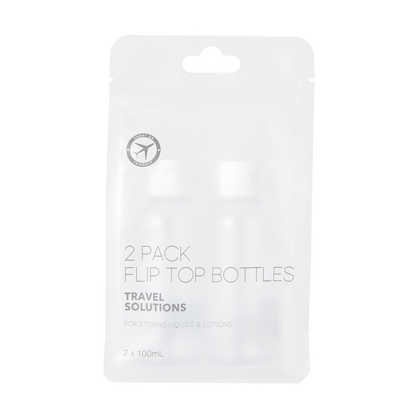 2 Pack Travel Solutions Flip Top Bottles Target Australia