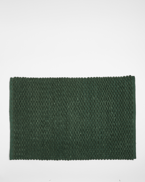 Louis Textured Bath Mat - Deep Green | Target Australia