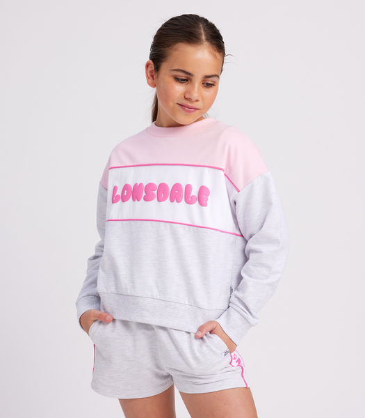 Lonsdale London Spliced Crew Neck Jumper - Elsa | Target Australia