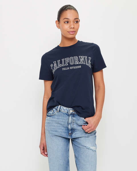Relaxed Crew Printed T-Shirt | Target Australia