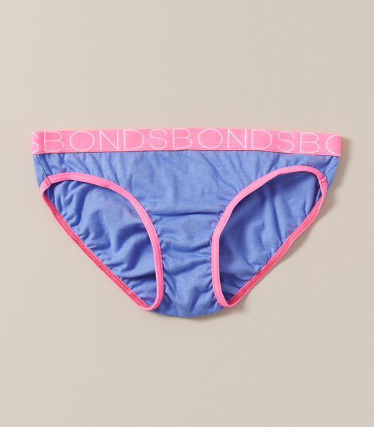 Bonds Youth Girls' Bikini 4-Pack - Pink/Blue/Purple