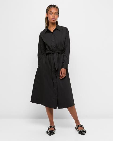 Petites Australian Cotton Poplin Midi Shirt Dress