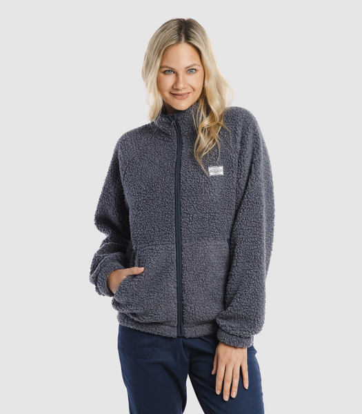 Piping Hot Sherpa Fleece Zip Through Jacket | Target Australia