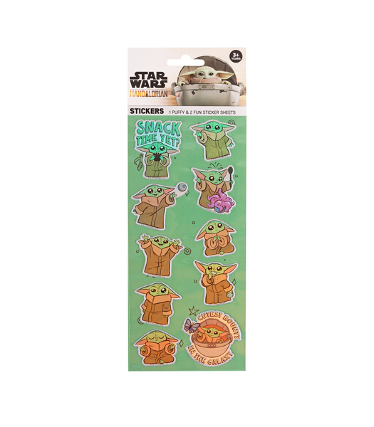 Star Wars Grogu 3 Pack Puffy Sticker Set | Target Australia