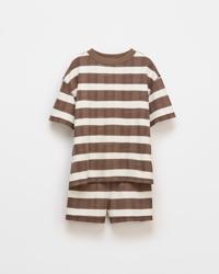 Brown/Cream Stripe