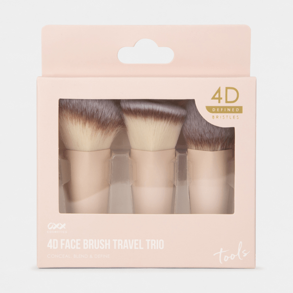 4D Face Brush Travel Trio OXX Cosmetics Target Australia