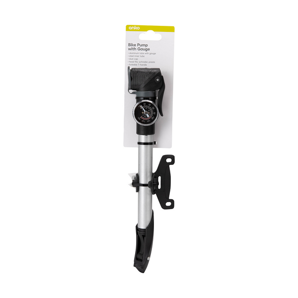 Bike Pump with Gauge Anko Target Australia