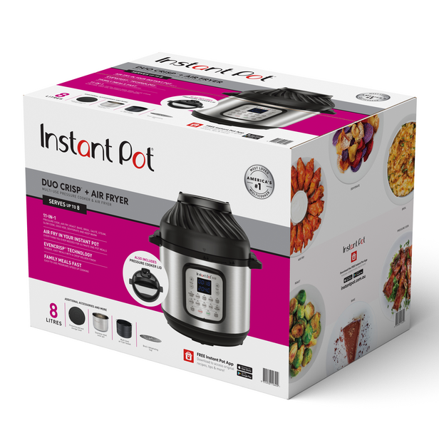 instant pot 8l duo crisp and air fryer