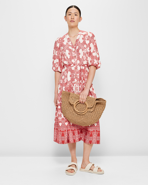 V-Neck Button Through Shirt Dress - Preview | Target Australia