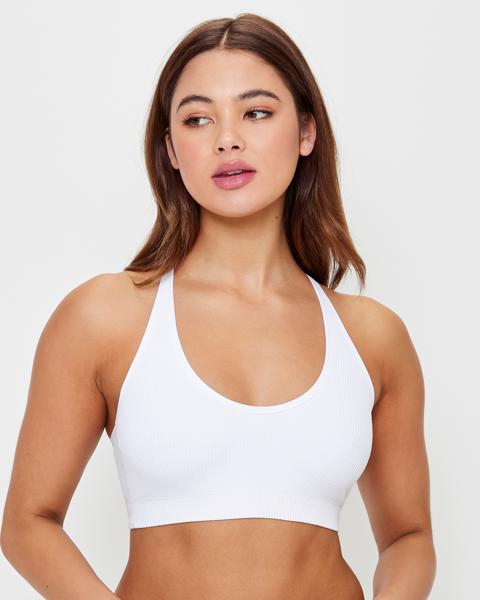 Ribbed Strappy Back Crop Top Lily Loves Target Australia