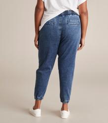 【WONDER WONDER】Shirred Raw Denim Two-Way L Wide Jogger PT Wonderland Rocks E-Waist Jogger | Womens Pants | prAna