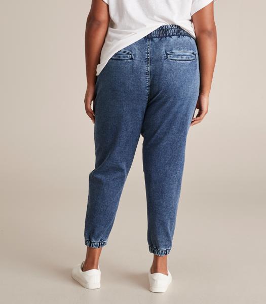 Curve Wonder Denim Jogger Pants | Target Australia