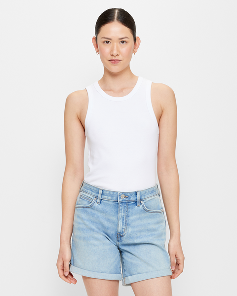 Classic Roll Cuff Denim Shorts | Target Australia