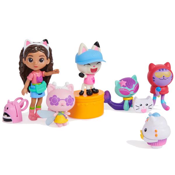 Gabby's Dollhouse Dance Party Theme Figure Set With A Gabby Doll 6 Cat