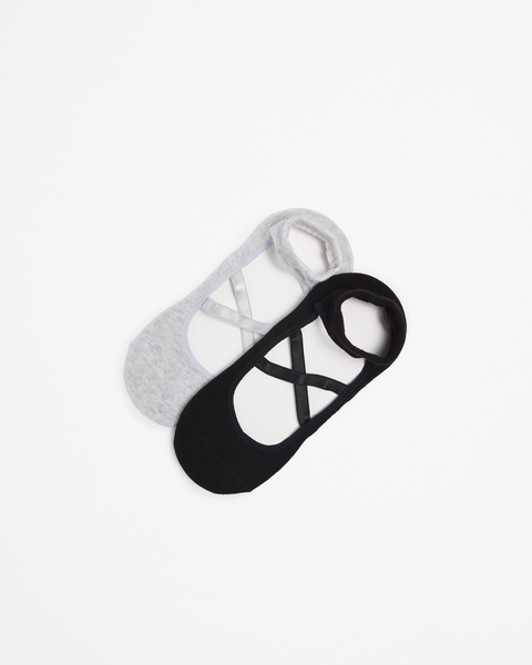 Active 2 Pack Australian Cotton Blend Pilates Socks