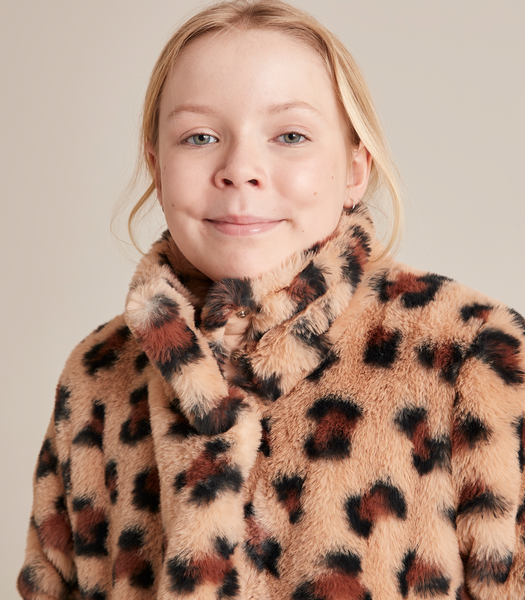 Leopard faux fur coat australia best sale