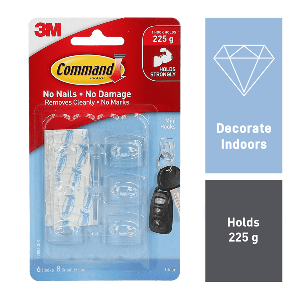 6 Pack Command Mini Hooks | Target Australia
