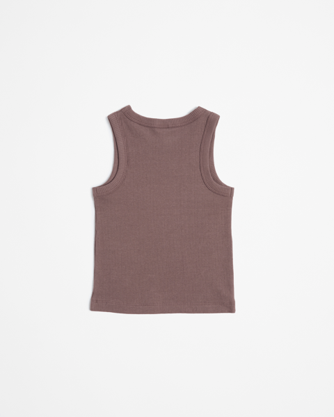 Australian Cotton Blend Fitted Rib Tank