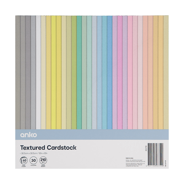 Textured Cardstock, 60 Pack Anko Target Australia