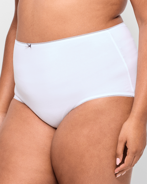 High Waist Plus Size Cotton Briefs Plus Size Pack Cotton/Elastane