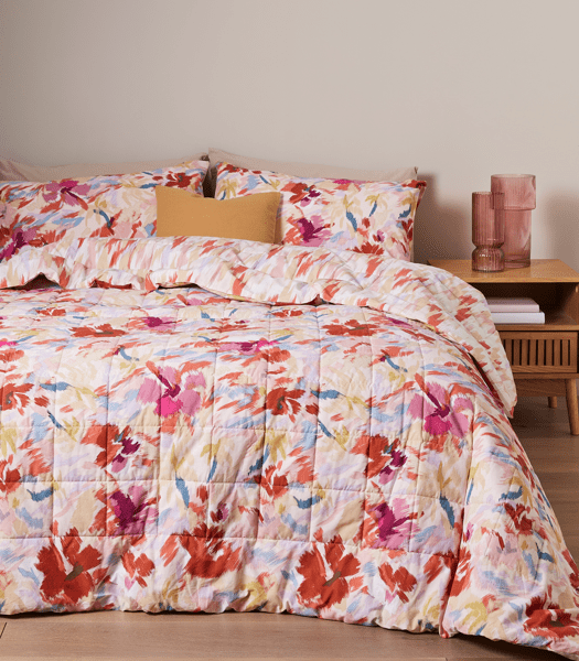 Ruby Sketch Bloom Comforter Set Target Australia