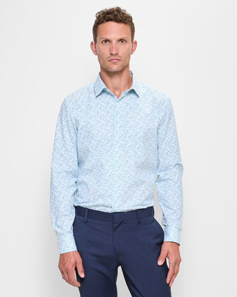 Tailored Long Sleeve Ditsy Print Shirt - Preview | Target Australia