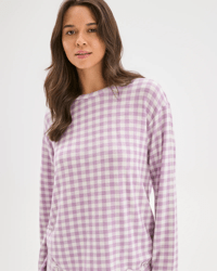Purple gingham