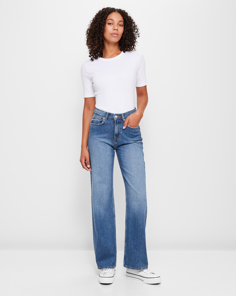 High Rise Full Length Loose Fit Denim Jeans | Target Australia