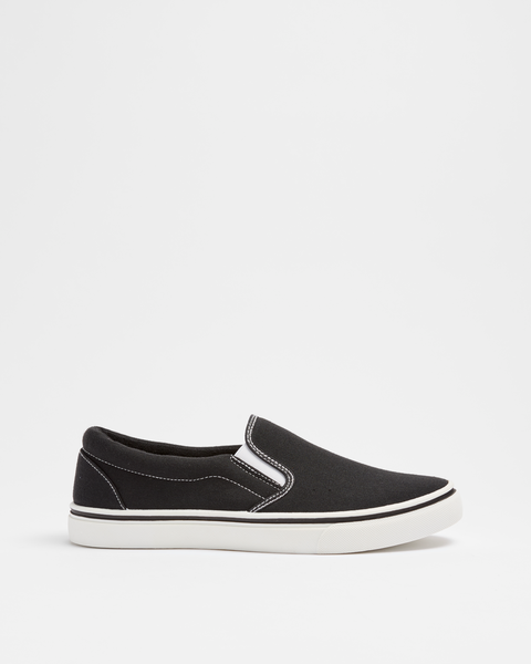 Mens Canvas Slip On Sneaker - Jono | Target Australia