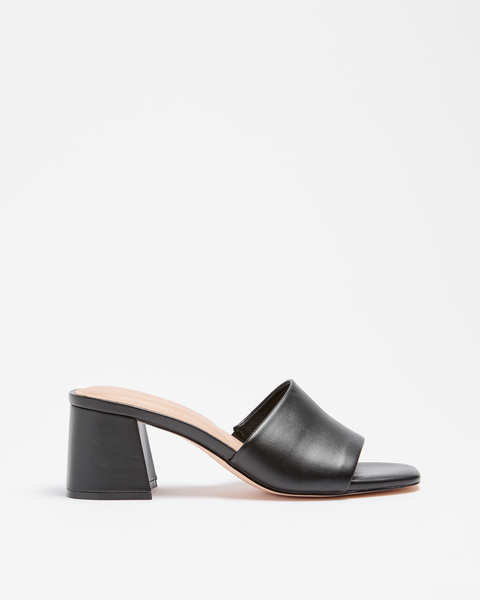 Womens Mule Low Block Heel - Lani - Black | Target Australia