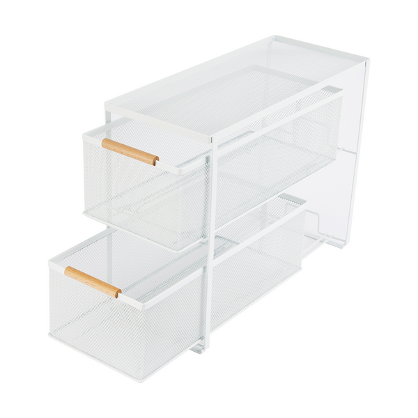 Mesh Organiser, 2 Drawer - Anko