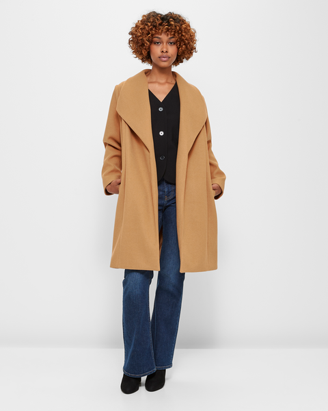 Petites Wrap Coat - Dannii Minogue | Target Australia