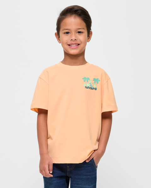 Organic Cotton Loose Fit Print T-shirt | Target Australia