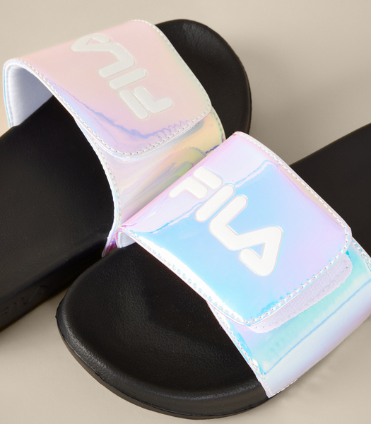 Fila holographic slides discount