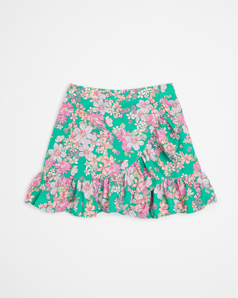 Linen Blend Floral Wrap Skorts | Target Australia