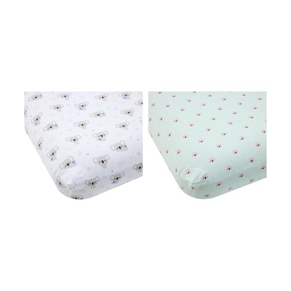 Organic Cotton Fitted Cot Sheets, 2 Pack Anko Target Australia