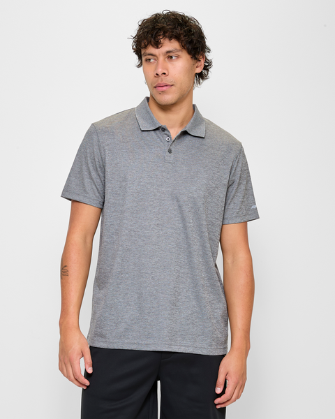 Active Sports Polo Top - Grey Marle | Target Australia