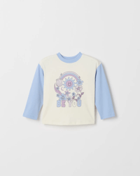 Boho Placement Cream and Colour Block Blue