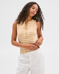Straw/White Stripe