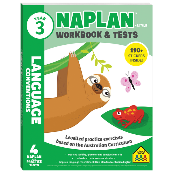 Year 3 Naplan Style Language Conventions Workbook And Tests Target Australia 8360