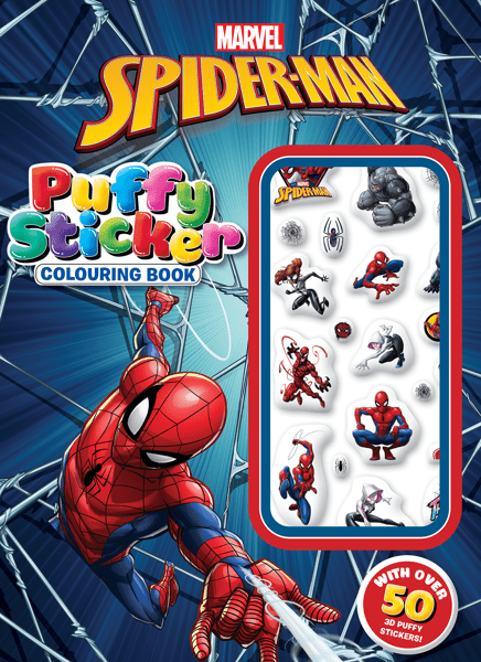 Marvel: Spider-Man Puffy Sticker Colouring Book | Target Australia