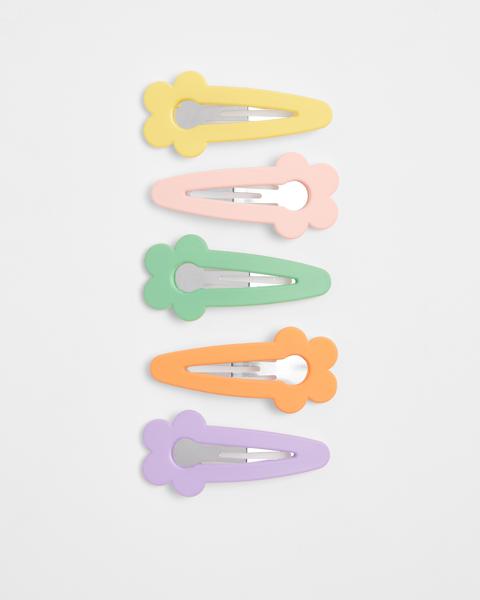 Kids 5 Pack Floral Hair Clips Target Australia