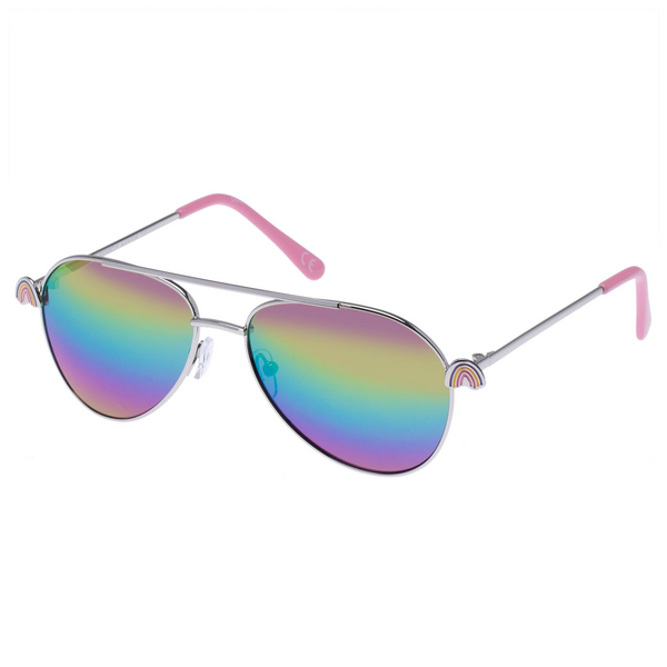 Kids Solarized Rainbow Aviator Sunglasses | Target Australia