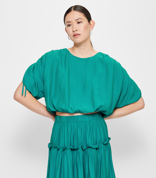 Ruched Sleeve Blouse - Preview | Target Australia