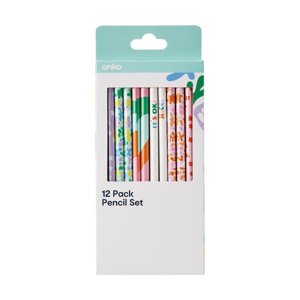 Pencil Set, 12 Pack Anko Target Australia