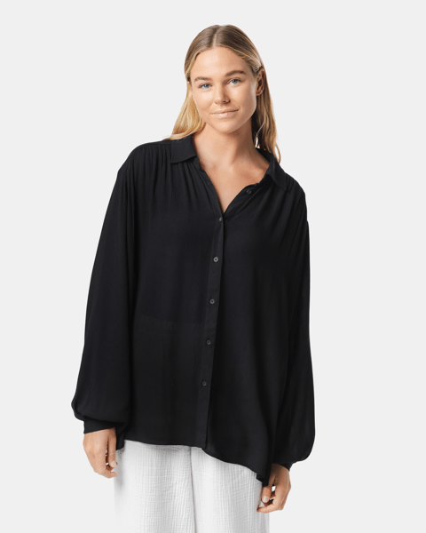 Long Sleeve Relaxed Shirt - Piping Hot | Target Australia