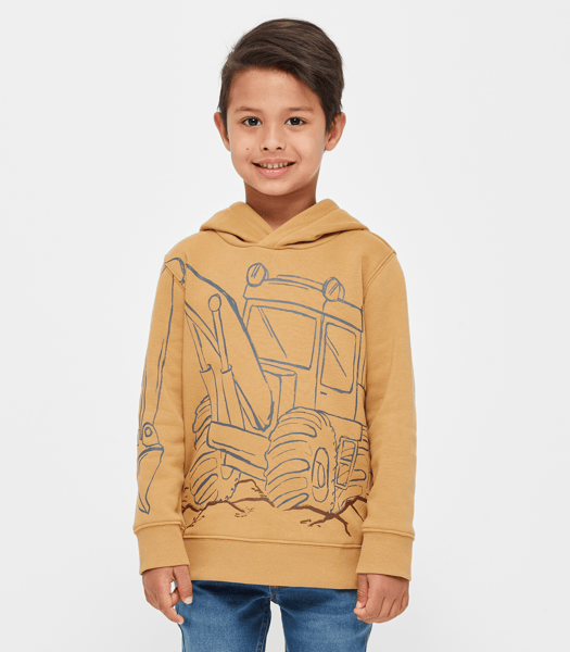 Azeeda Excavator Digger Hoodie - Soft Unisex Adult Sweatshirt With Unique Design