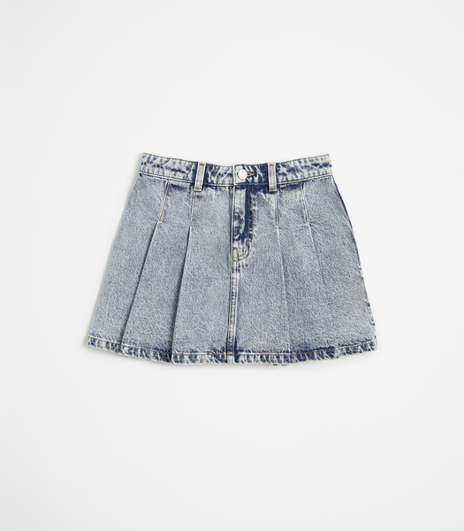 Denim Pleat Skirt | Target Australia