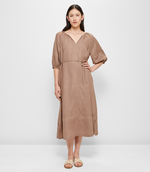 European Linen Raglan Midi Dress | Target Australia