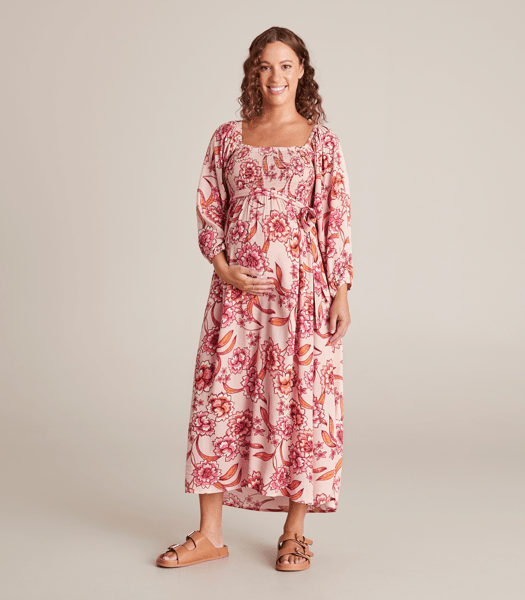 Maternity Shirred Maxi Dress Target Australia